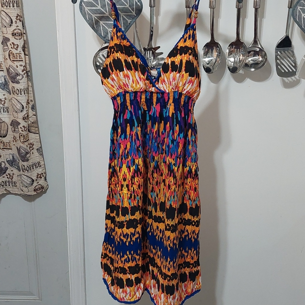 Multicolor Sleeveless Dress
